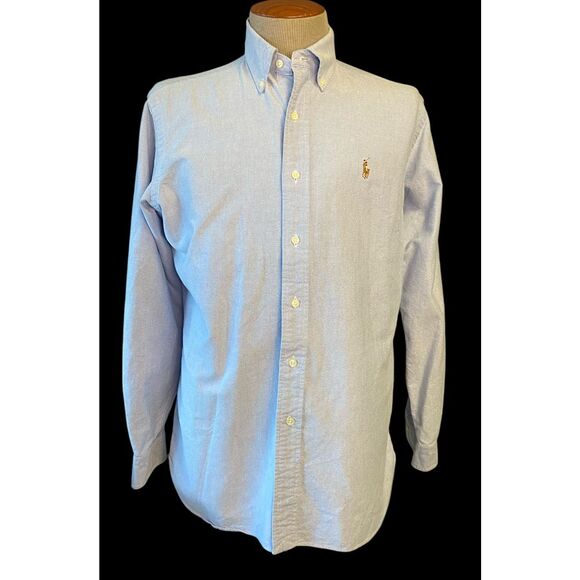 Ralph Lauren Men’s Button Down Classic Fit Shirt Sz. M Oxford Iconic Preppy - Picture 2 of 13
